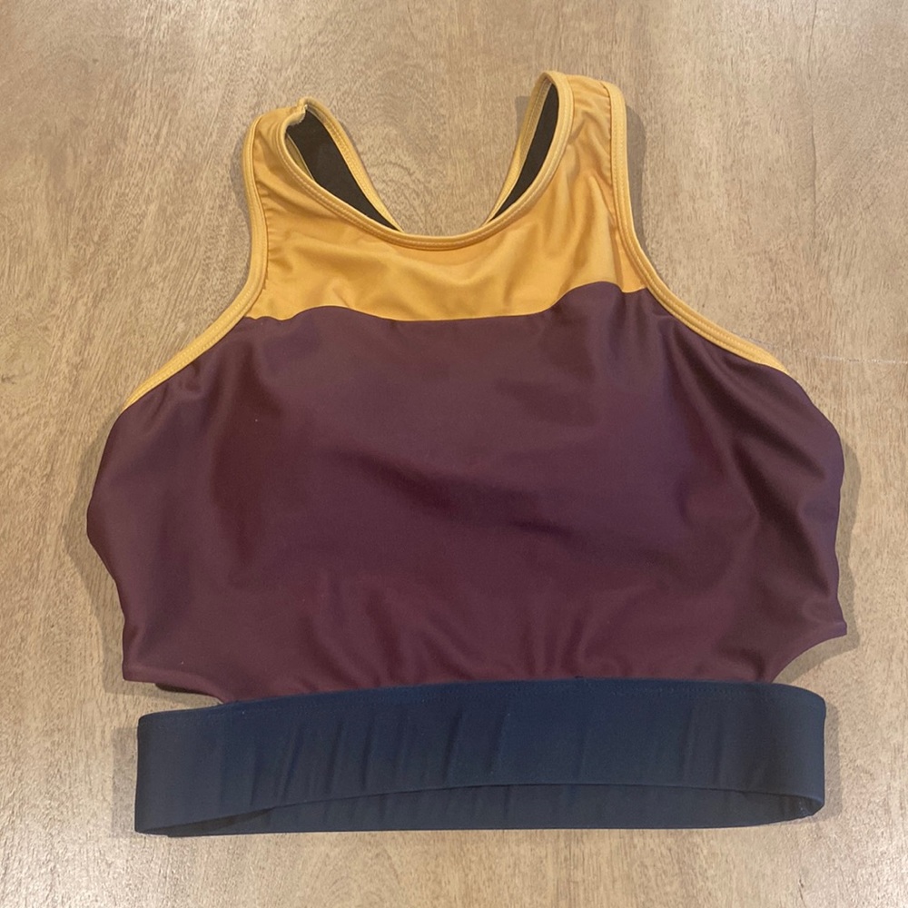 Nani Swimwear Colorblock Crop Swim Top XS